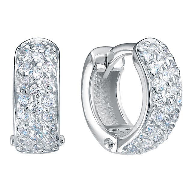 

Серьги из белого золота с фианитом Delta B1203751-d, B1203751-d