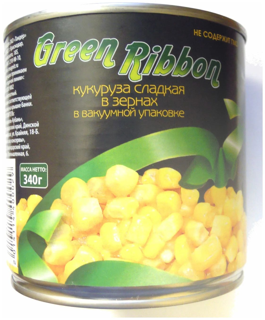 

Кукуруза Green Ribbon сладкая в зернах 340 г