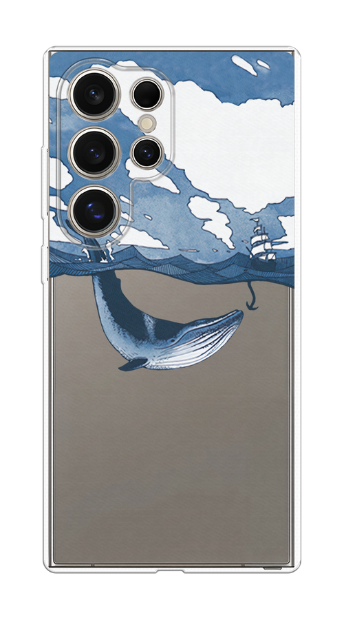 

Чехол на Samsung Galaxy S25 Ultra Большой кит, Синий, 2110550-1