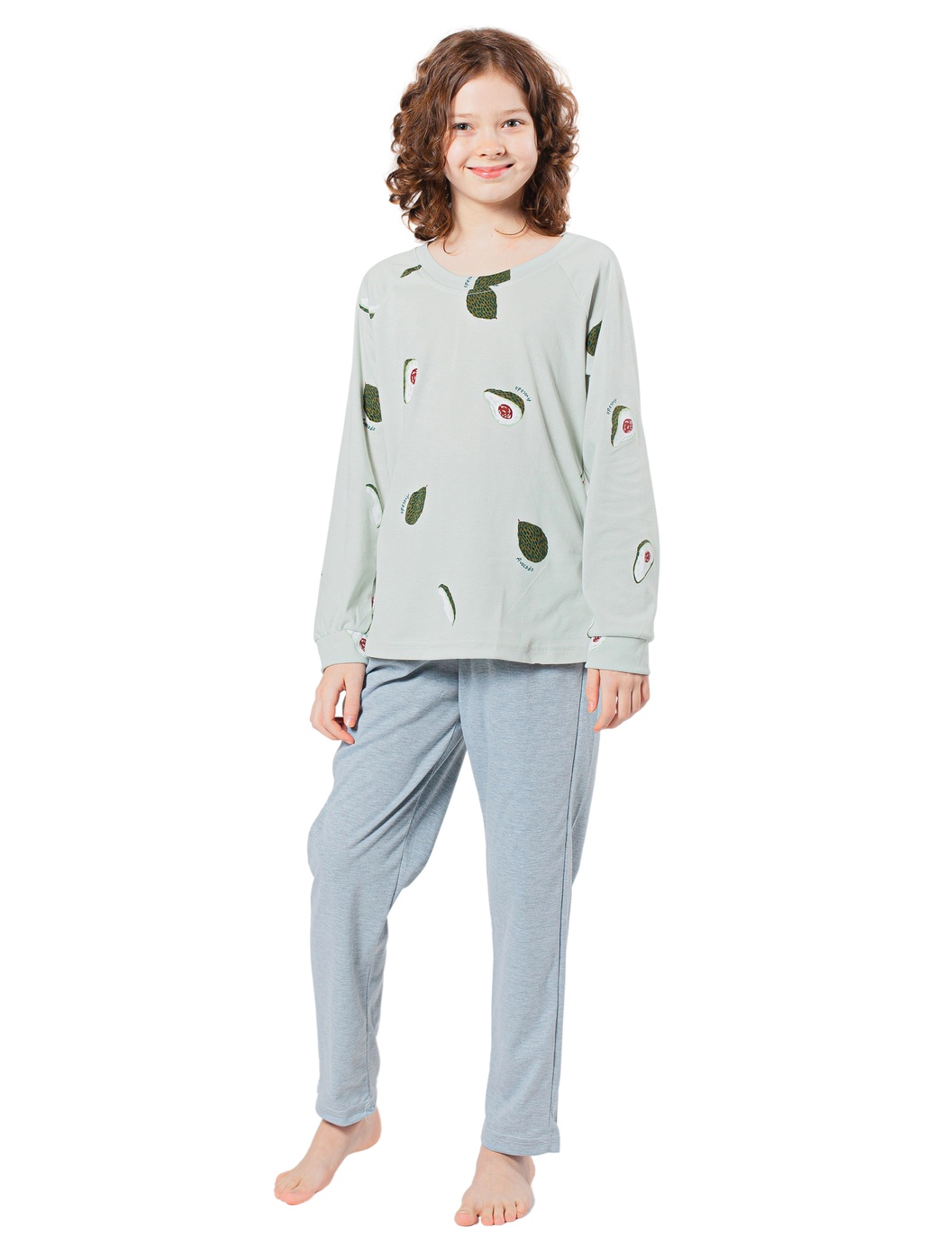 

Пижама женская Funfur Cotton Avocado серая S, Cotton Avocado