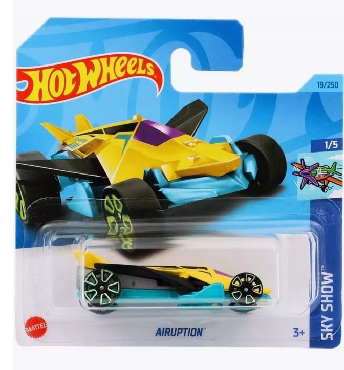 

Машинка базовой коллекции Hot Wheels AIRUPTION 5785 HKK51, Голубой;желтый;черный, 5785