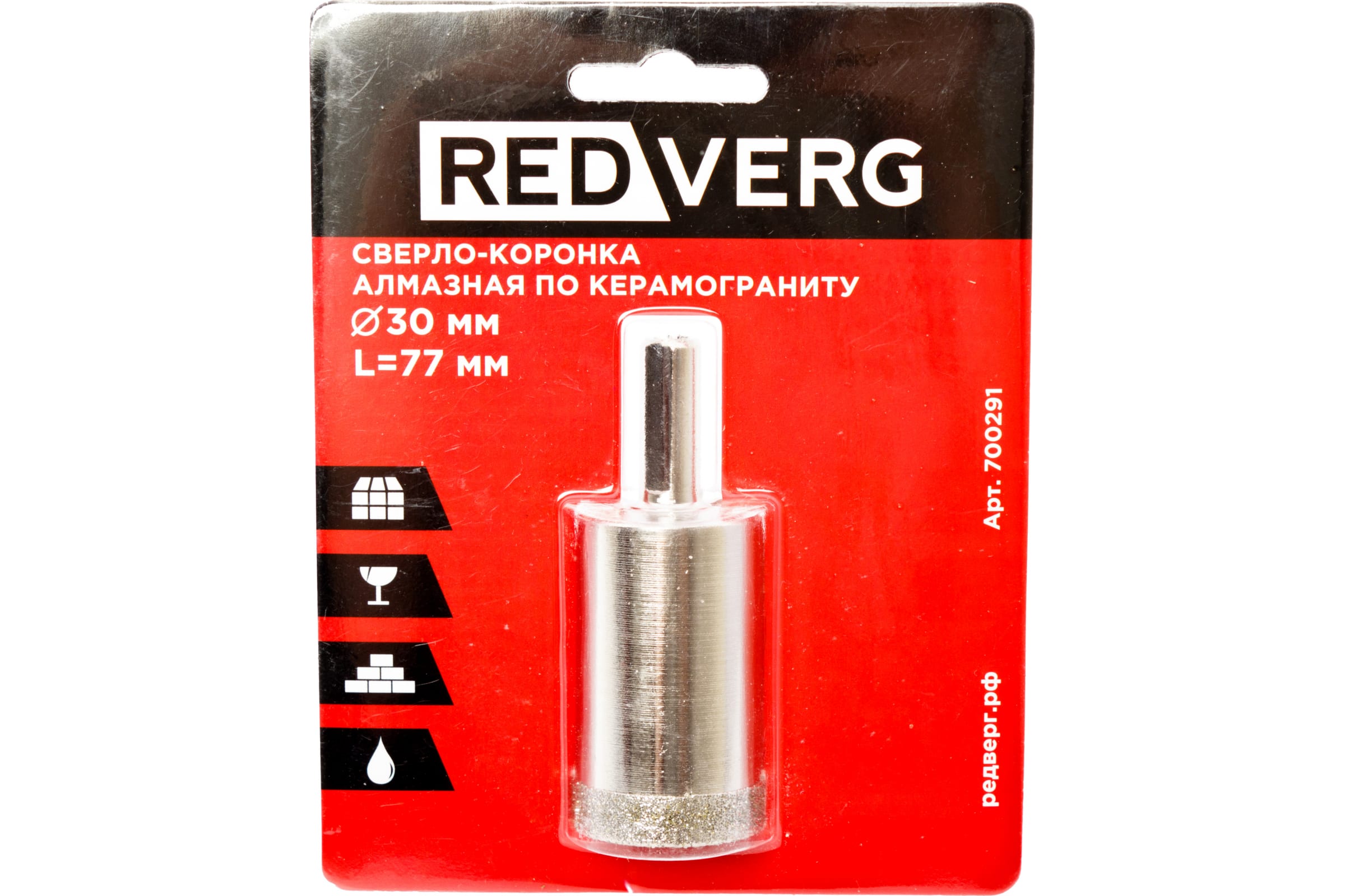 Коронка алмазная RedVerg 700291