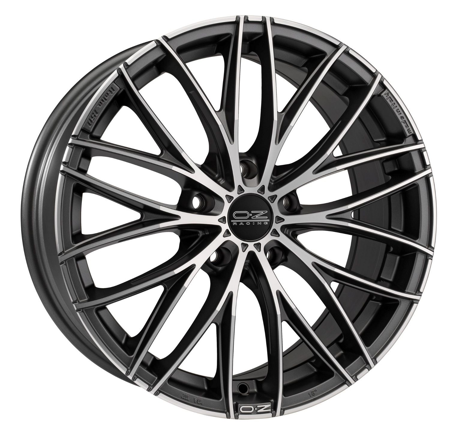 

Колесный диск литой OZ Italia 150 8,0x17 5*112 ET35 d75 MATT DARK, Черный