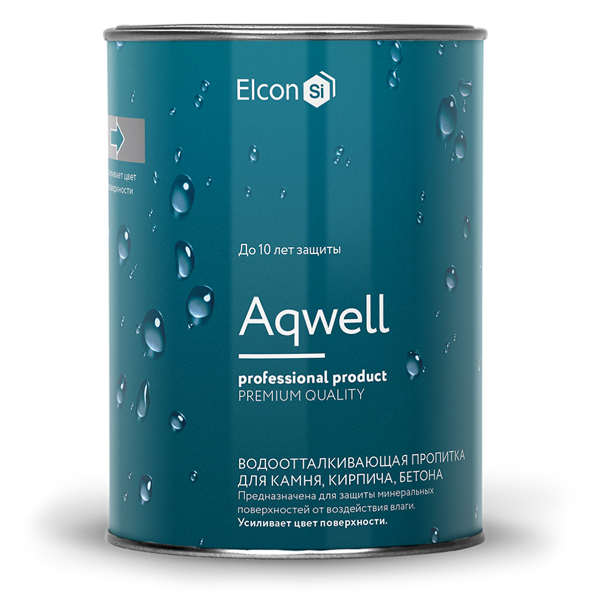 фото Водоотталкивающая пропитка с эффектом мокрого камня elcon aqwell 0,9 л