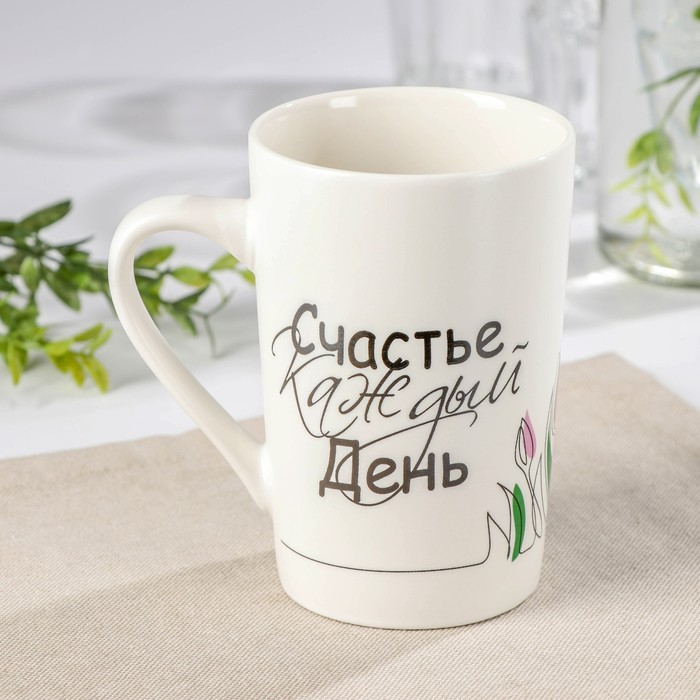 

Кружка Доляна «Счастье каждый день», 380 мл