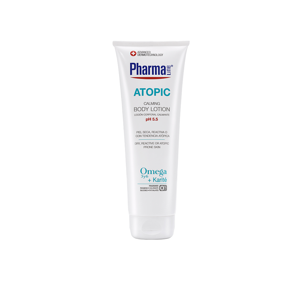 Молочко для тела PharmaLine успокаивающее для сухой и чувствительной кожи Atopic 200 мл