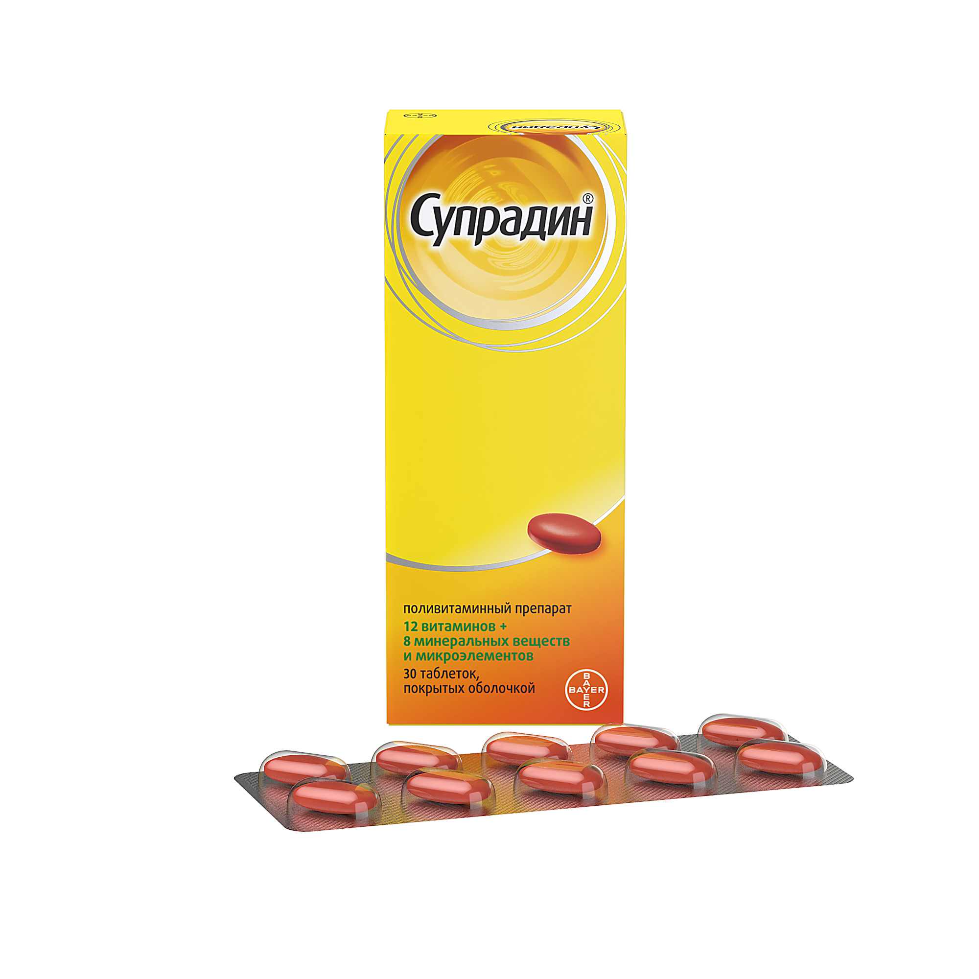 Купить Супрадин таблетки 30 шт., Bayer