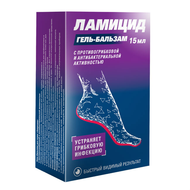 

Ламицид Гель-бальзам для кожи, 15 мл