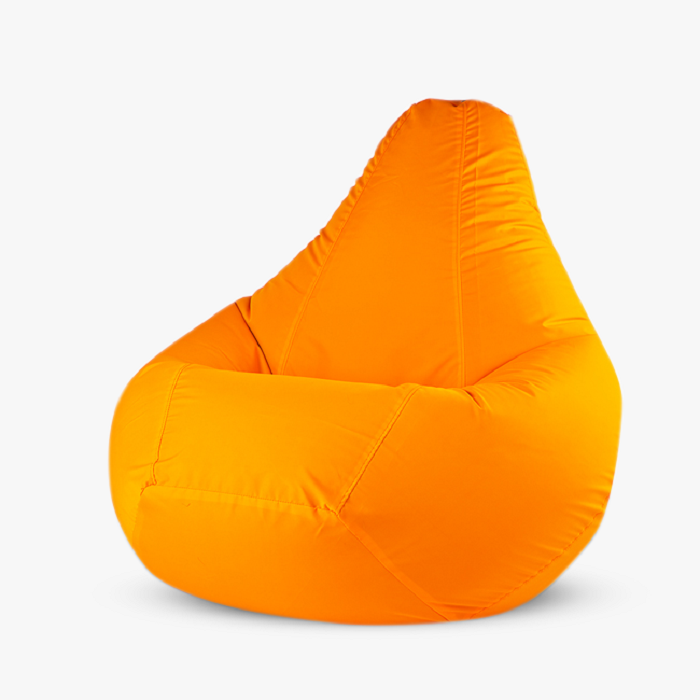 фото Чехол для кресла-мешка happy-puff груша, оксфорд оранжевый, размер xl