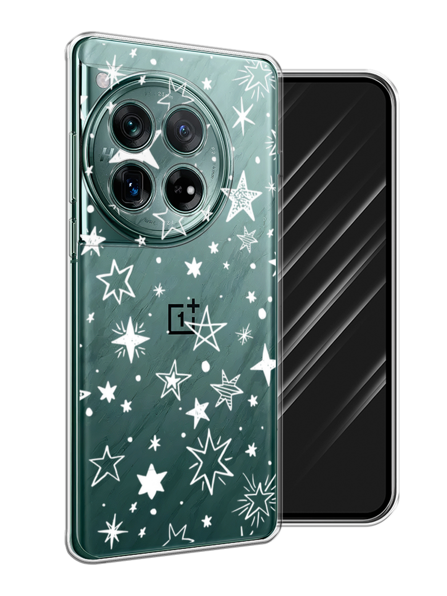 

Чехол Awog на OnePlus 12 "Звездочки графика белая", Прозрачный;белый, 154450-1