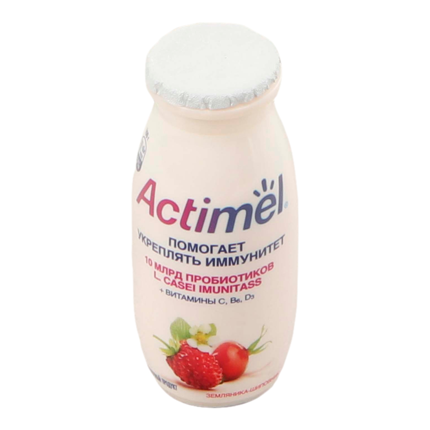 

Кисломолочный напиток Actimel с земляникой и шиповником 2,5% 100 мл