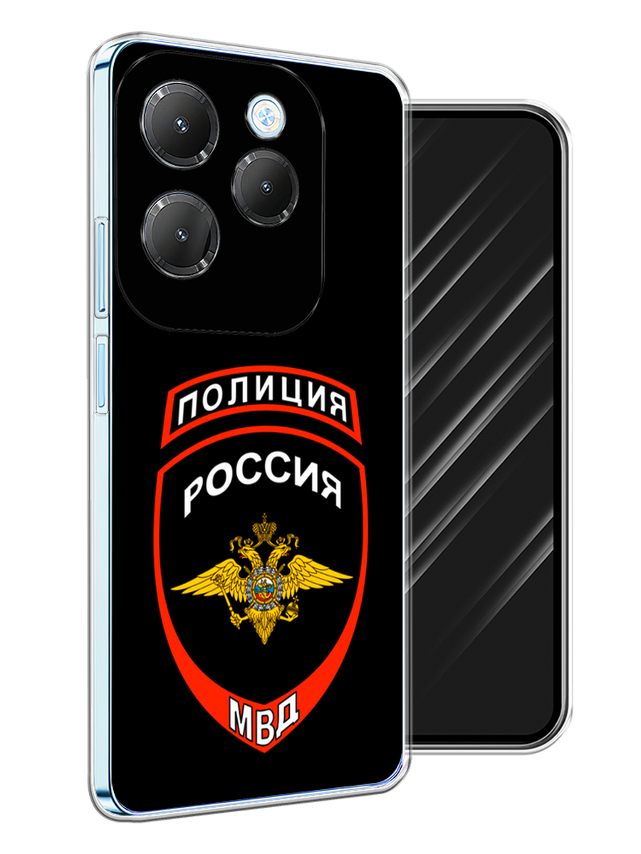 

Чехол Awog на Infinix HOT 40 "Полиция шеврон", Черный;красный;белый, 3105250-1