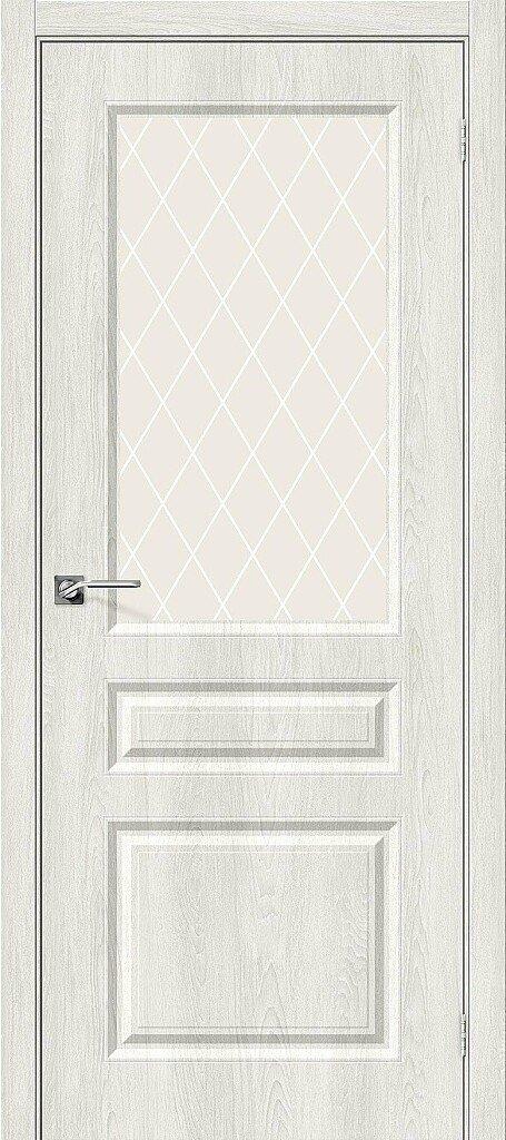 

Дверь Скинни-15 Casablanca White Сrystal Браво, Bravo 200*60