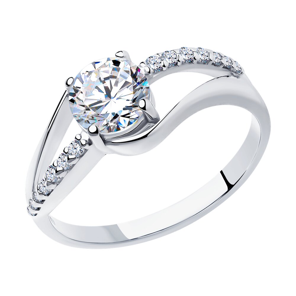 

Кольцо из серебра р. 18 SOKOLOV 94010862, фианит, 94010862
