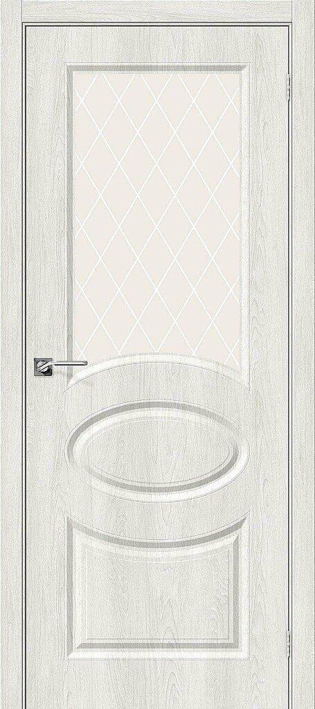 

Дверь Скинни-21 Casablanca White Сrystal Браво, Bravo 200*90