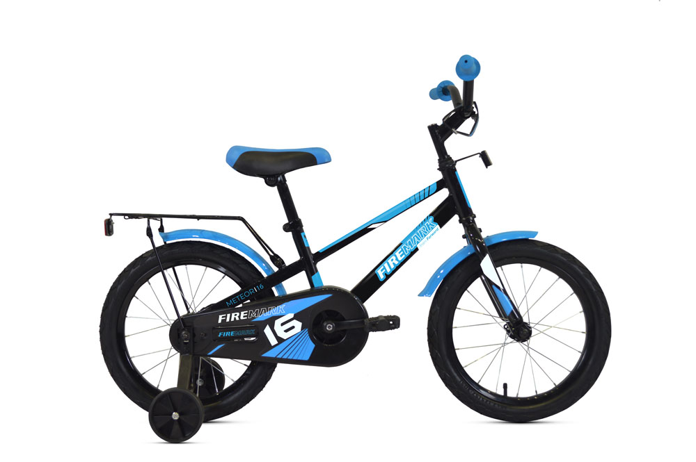 Велосипед городской детский Skif IBK22OK16005 двухколесный 16" черно-голубой