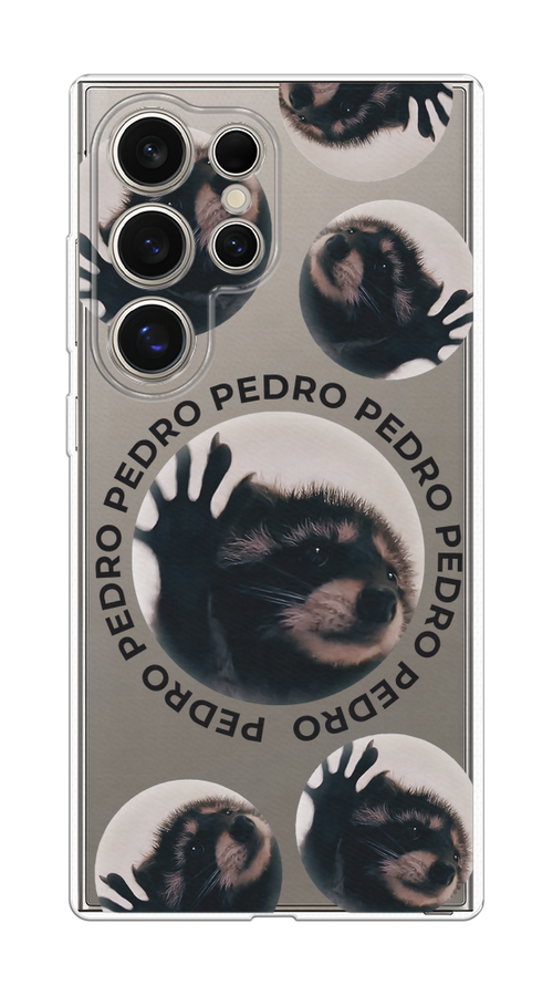 

Чехол на Samsung Galaxy S25 Ultra Pedro енот, Черный;бежевый;прозрачный, 2110550-1