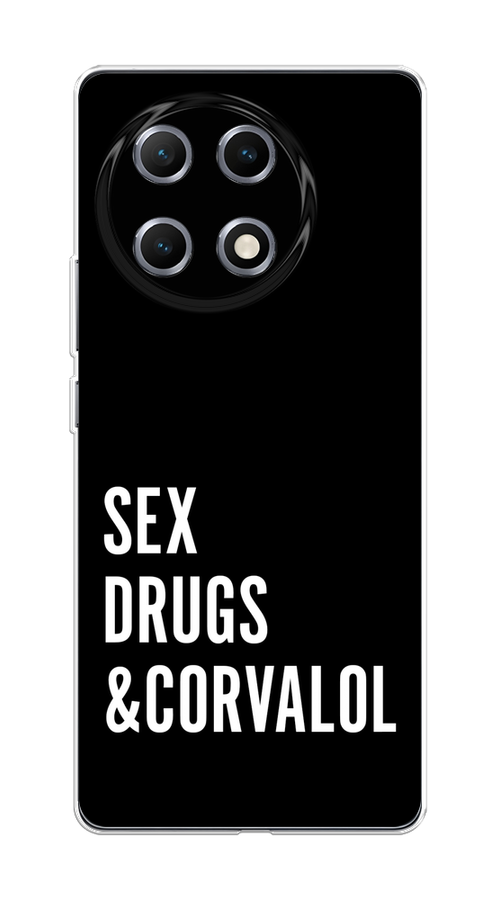 

Чехол на Tecno Camon 30S Corvalol, Черный;серый;белый, 309650-1