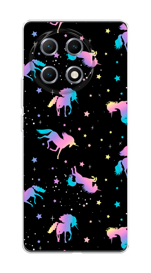 

Чехол на Tecno Camon 30S Единороги градиент, Черный;розовый;голубой, 309650-1