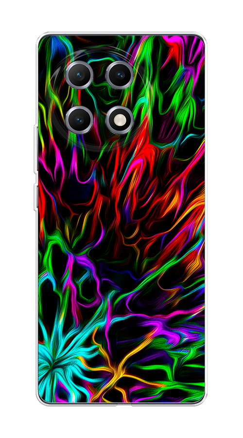 

Чехол на Tecno Camon 30S Разноцветные разводы, Голубой;зеленый;оранжевый, 309650-1