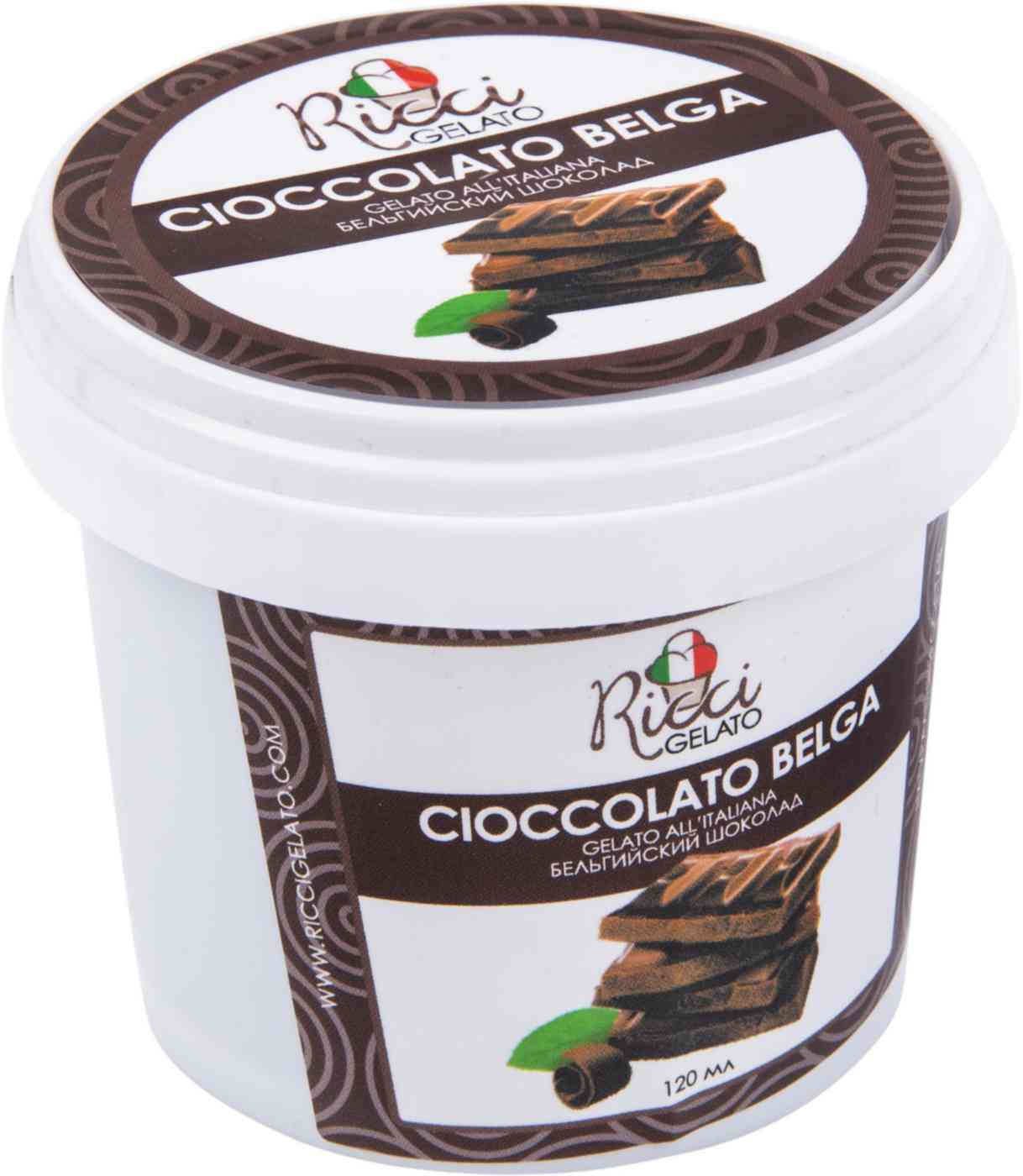 Мороженое молочное Ricci Gelato Горький Бельгийский шоколад 80 г