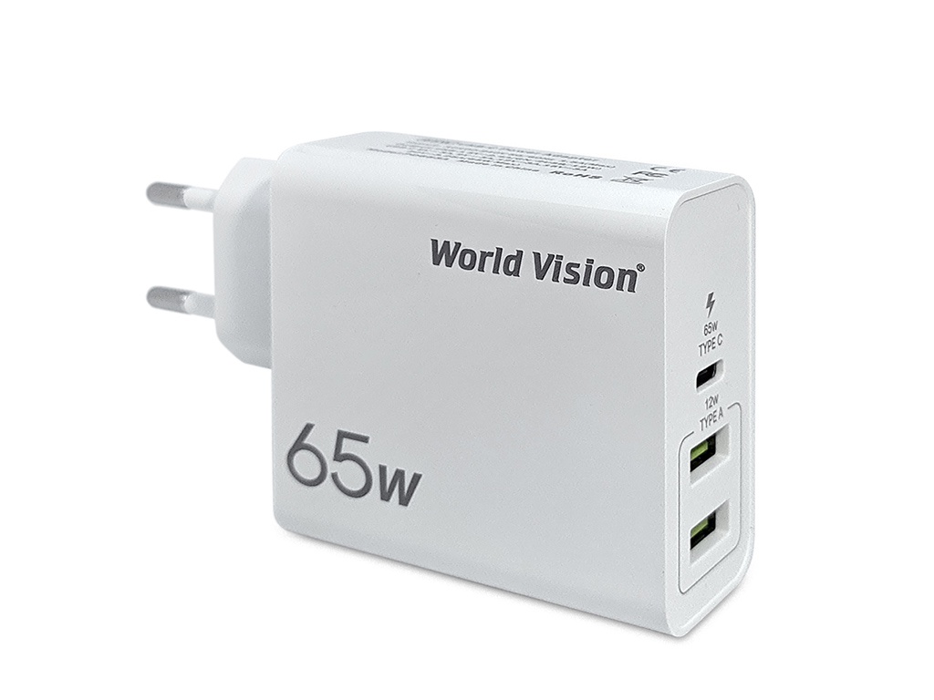 фото Зарядное устройство world vision 65w pd charger gs-pd653a