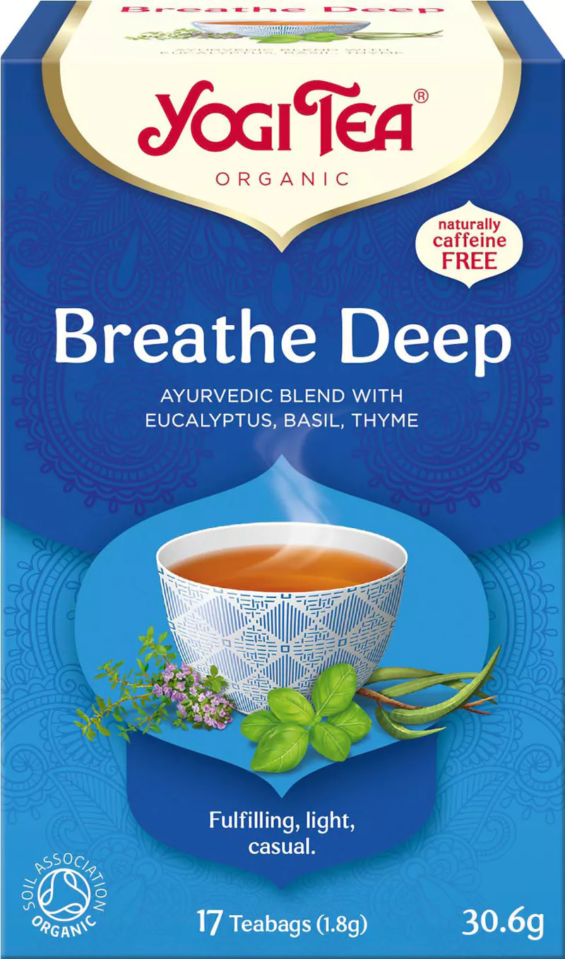 Чай в пакетиках Yogi Tea Breathe Deep Дышите глубоко, 17 пакетиков