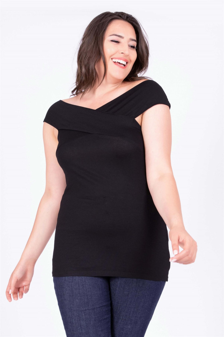 

Футболка женская My Line Moda 628 черная XL, 628