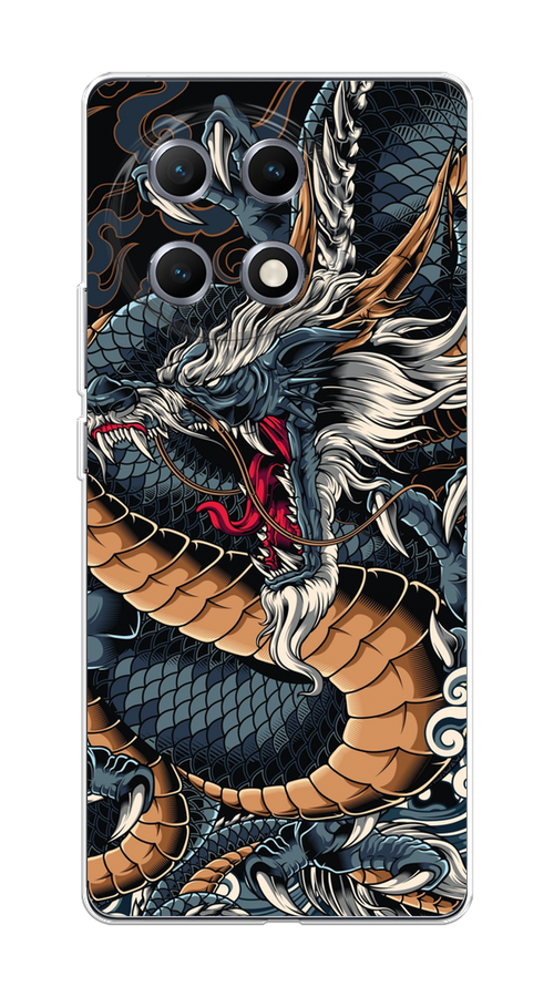 

Чехол на Tecno Camon 30S Japanese Dragon, Коричневый;черный;синий, 309650-1