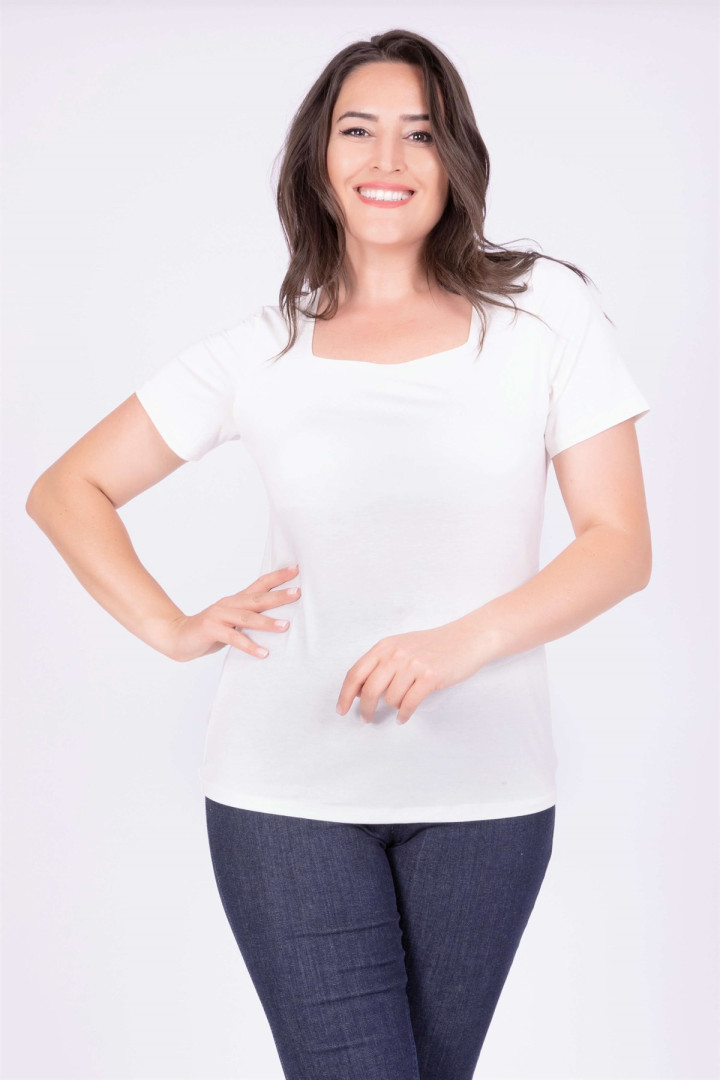 

Футболка женская My Line Moda 638 белая 2XL, Белый, 638
