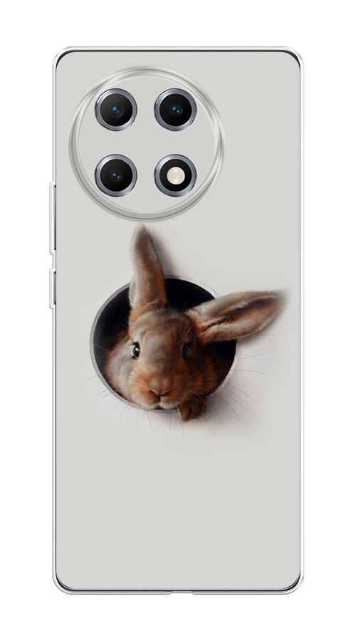 

Чехол на Tecno Camon 30S Любопытный кролик, Серый;коричневый, 309650-1