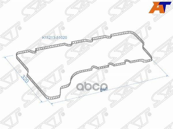 

Прокладка Клапанной Крышки Правая Toyota Land Cruiser 200 1Vdftv 07- SAT K1121351020