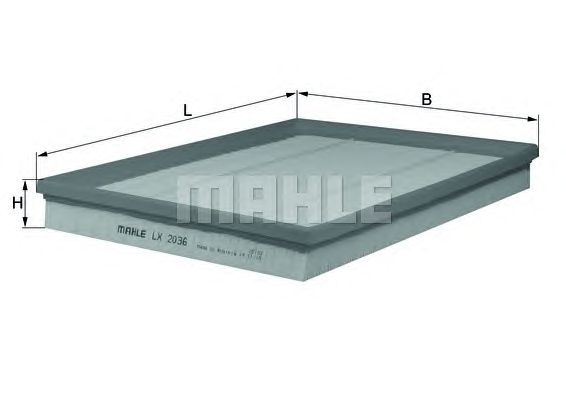 

Фильтр Воздушный Mahle/Knecht lx2036