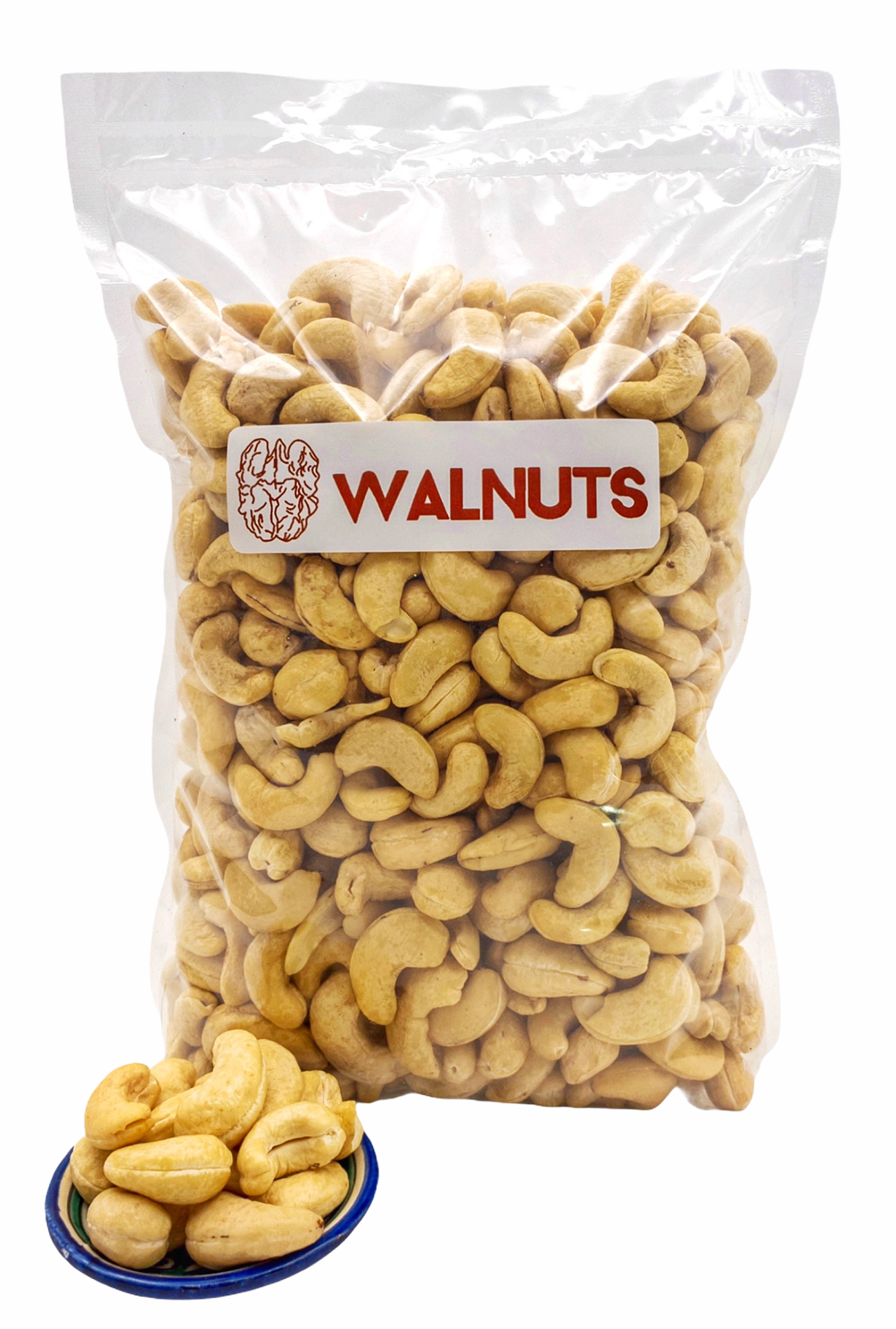 Кешью сушеный Walnuts крупный, без обжарки, молочный вкус отборные орехи, 1000 г
