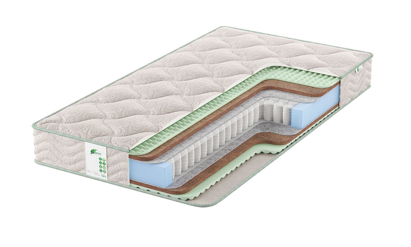

Матрас анатомический пружинный Agreen Feel Seoul 110х190х23, Белый, Feel Seoul