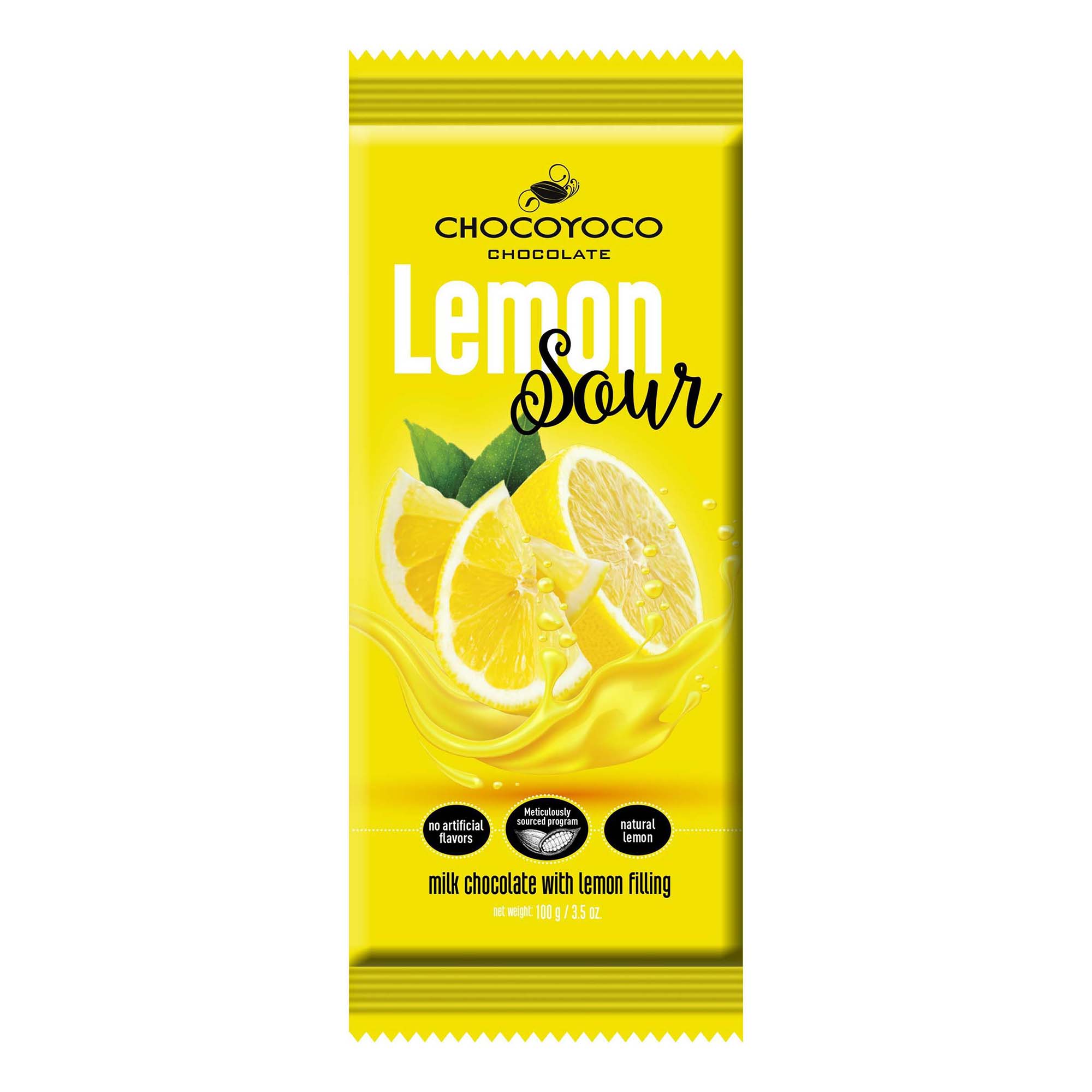 Шоколад Chocoyoco Lemon Sour молочный лимон 100 г