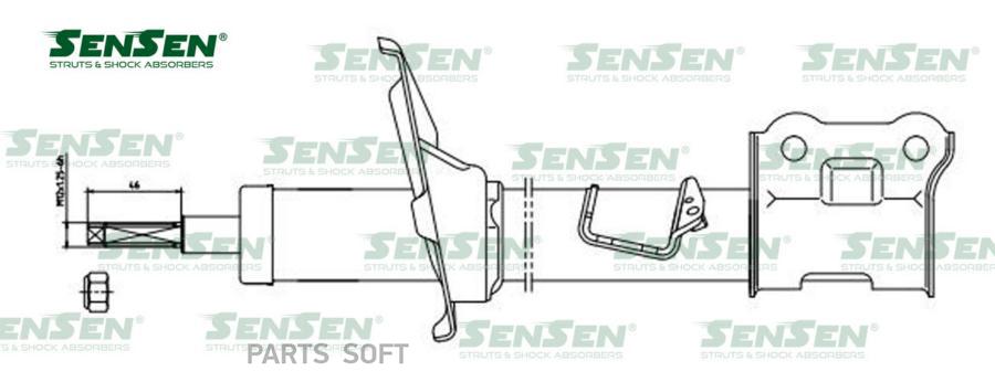

SENSEN 42130558 Аморт. перед. прав. Hyundai i10 1.1-1.2(1.1)\Бензин Дизель \2007-2011