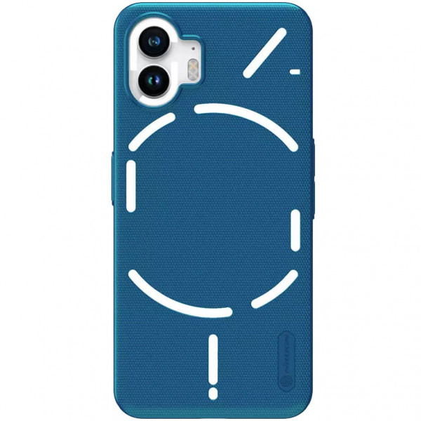 

Матовый чехол Nillkin Super Frosted Shield для Nothing Phone 2, синий, Super Frosted Shield
