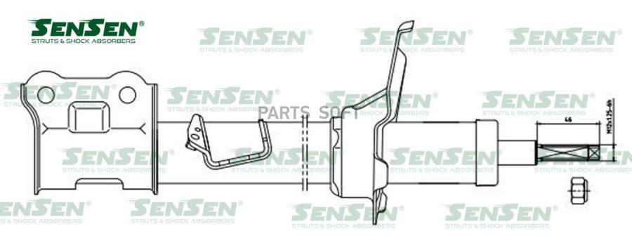 

SENSEN 42130559 Аморт. перед. лев. Hyundai i10 1.1-1.2(1.1)\Бензин Дизель \2007-2011