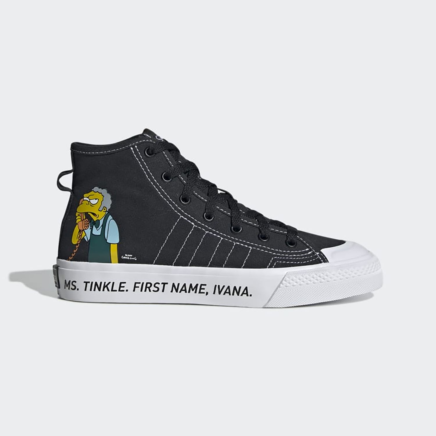 

Кеды для мальчиков Adidas The Simpsons x Nizza GZ3538 черные 3.5 UK, Черный, The Simpsons x Nizza