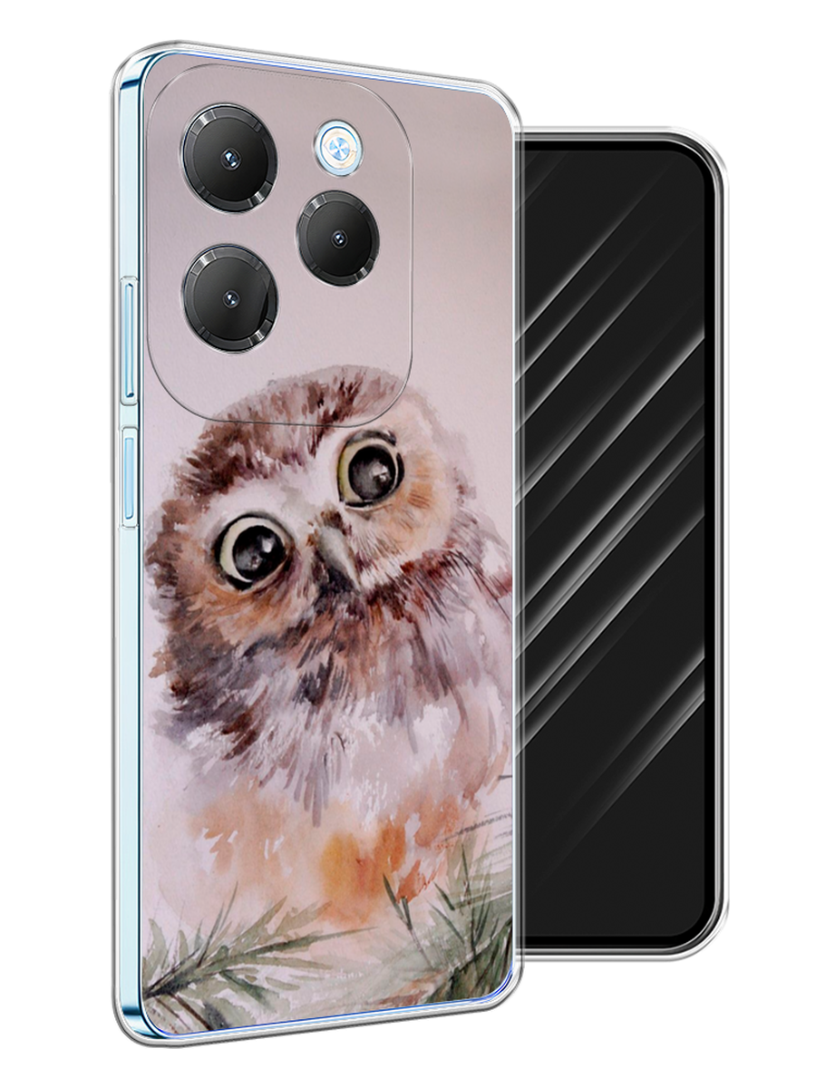 

Чехол Awog на Infinix HOT 40 "Сова на розовом", Розовый;коричневый, 3105250-1