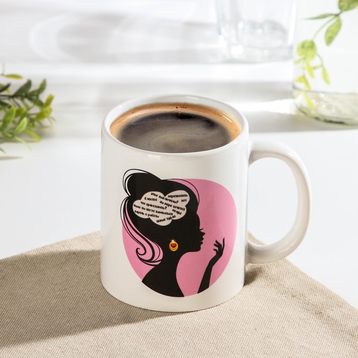 

Доляна Кружка-хамелеон «Много забот», 350 мл