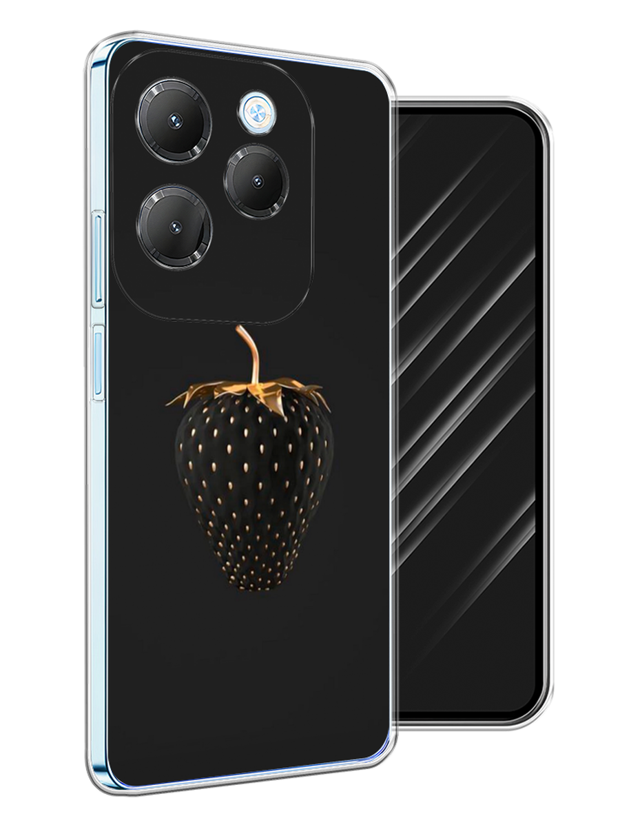 

Чехол Awog на Infinix HOT 40 "Черно-золотая клубника", Черный;золотистый, 3105250-1