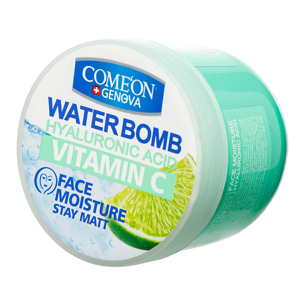 Крем-гель COME'ON для кожи лица с гиалуроновой кислотой и витамином C Water Bomb 200 г