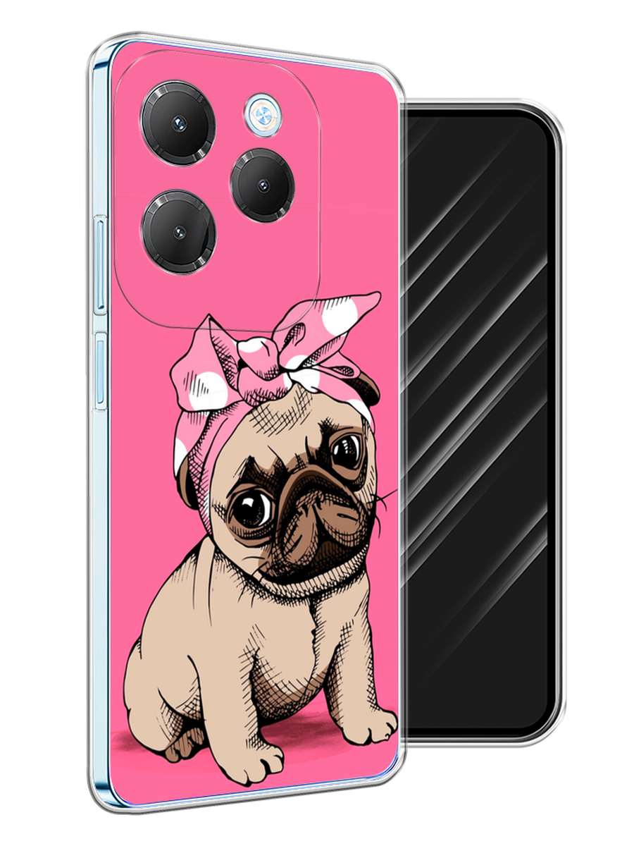 

Чехол Awog на Infinix HOT 40 "Dog Pin-Up", Розовый;бежевый, 3105250-1