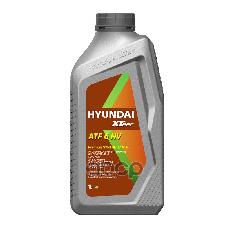 

Трансмиссионное масло HYUNDAI XTeer 1011412 ATF 6, 1011412