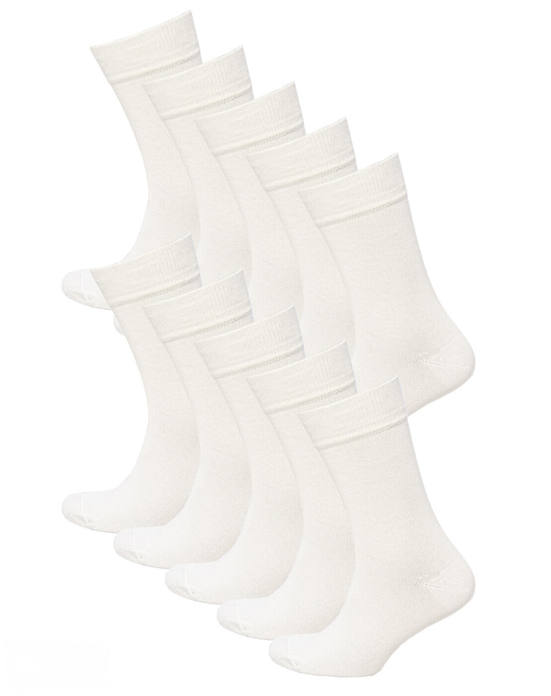 Комплект носков мужских Status Классические из хлопка 10 пар белых 25
