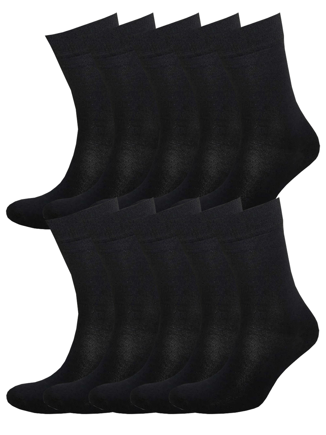 Комплект носков мужских Status Классические из хлопка 10 пар черных 25