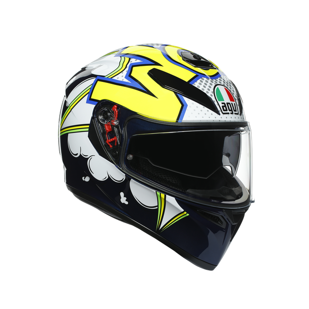 

Шлем AGV K-3 SV MULTI Bubble Blue/White/Yellow Fluo XS