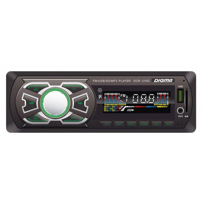 Автомагнитола Digma DCR-310G 1DIN 4 x 45 Вт USB AUX 121900₽